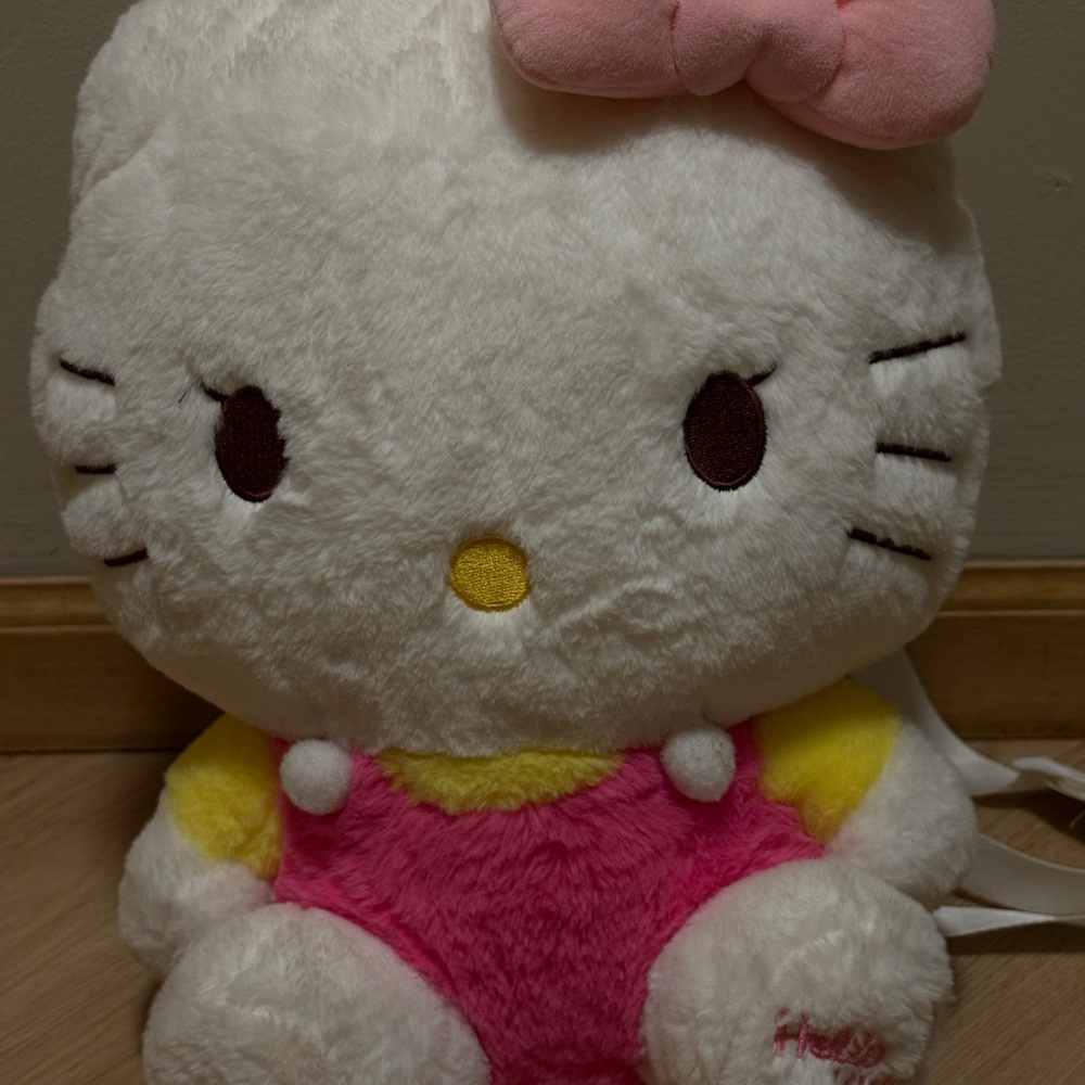 Hello Kitty Plush bag - Pink and White with pink bow
